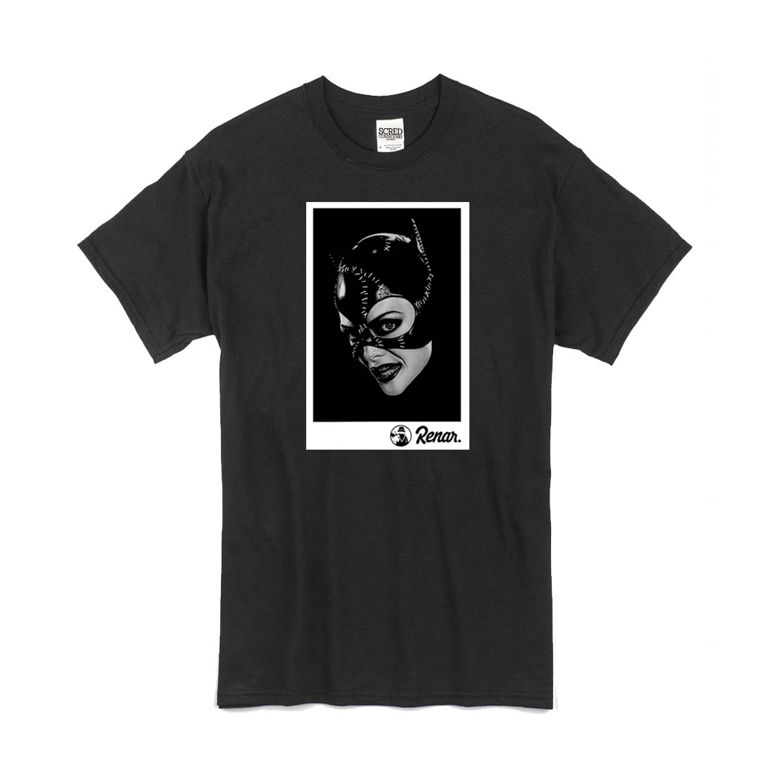 T Shirt Noir Renar - Catwoman de renar sur Scredboutique.com