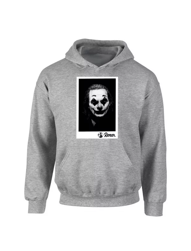 Sweat capuche Gris Renar - Joker de renar sur Scredboutique.com