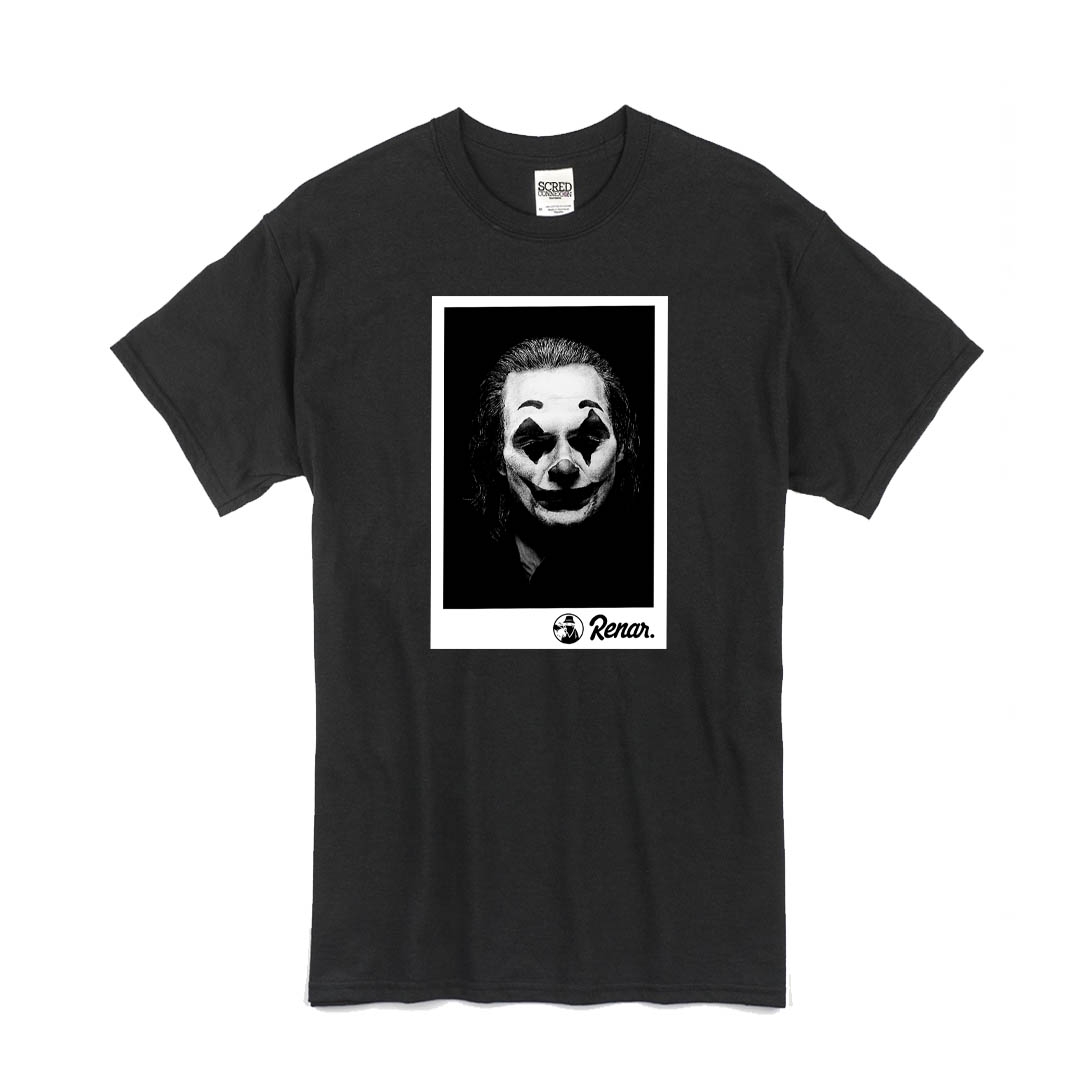 T Shirt Noir Renar - Joker de renar sur Scredboutique.com