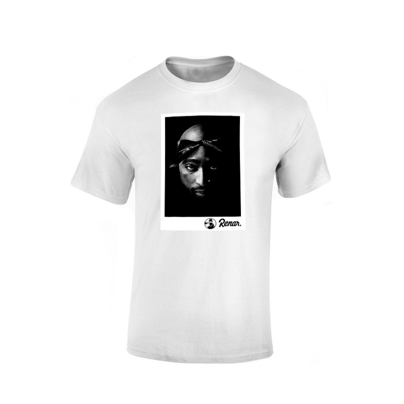 T shirt Renar Tupac Blanc