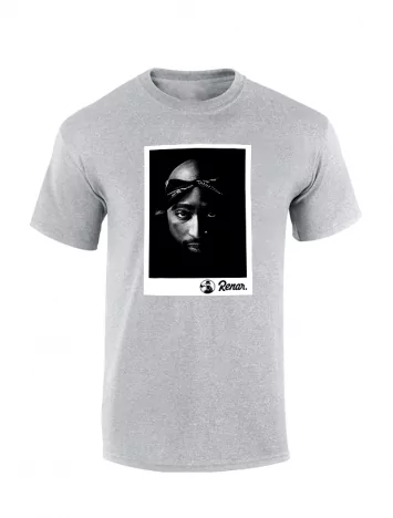 T shirt Renar Tupac Gris