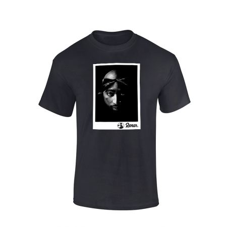 T shirt Renar Tupac Noir