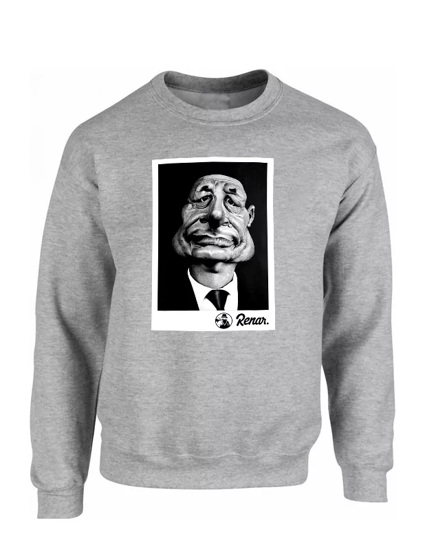 Sweat Renar Chirac Gris de renar sur Scredboutique.com