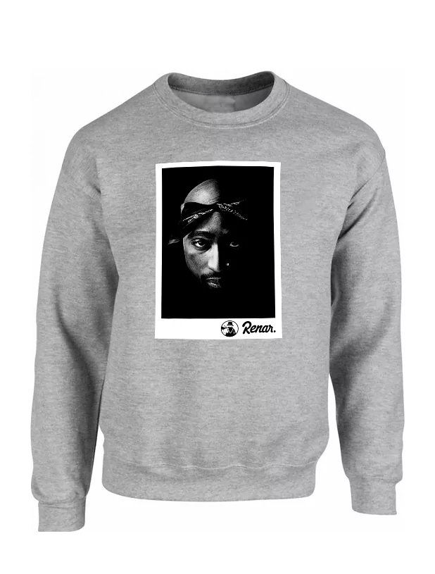 Sweat Renar Tupac Gris de renar sur Scredboutique.com