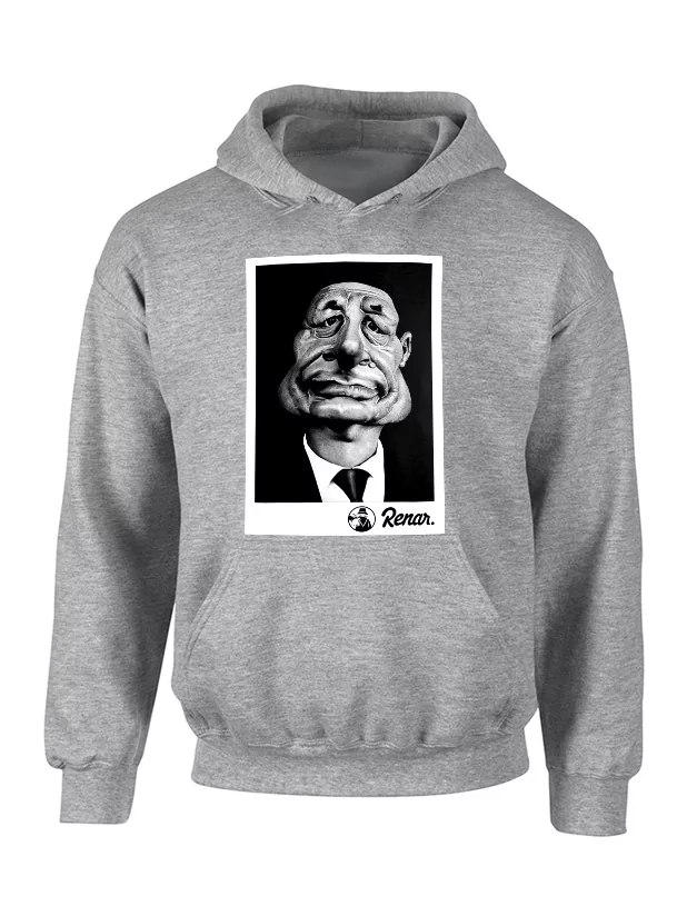 Sweat Capuche Renar Chirac Gris de renar sur Scredboutique.com