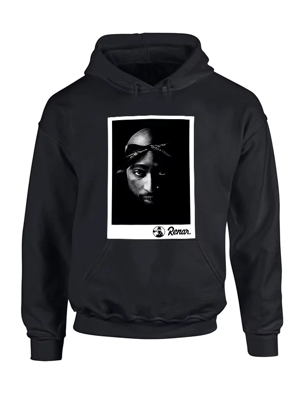 Sweat Capuche Renar Tupac Noir de renar sur Scredboutique.com