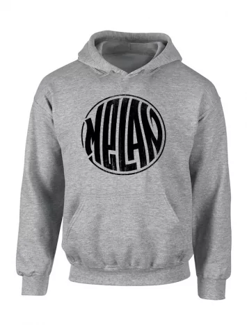 melan Sweat Capuche Melan Gris