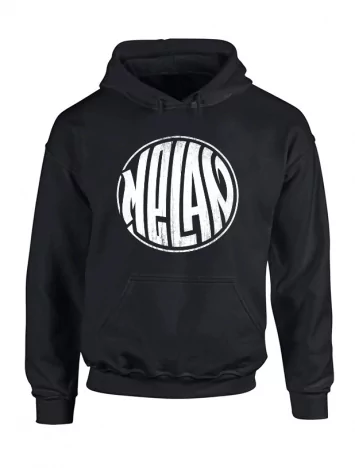 Sweat Capuche Melan Noir