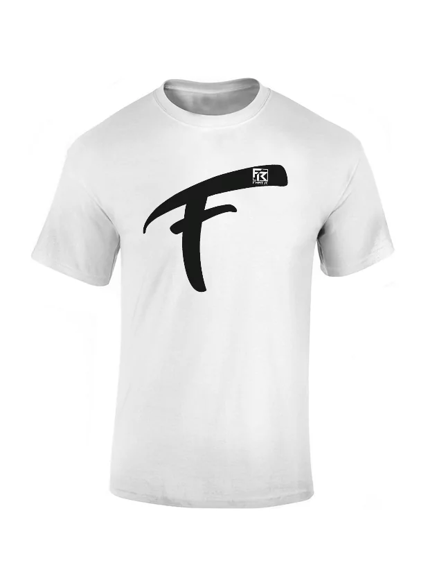 T Shirt Fhat.R blanc logo F de fhat r sur Scredboutique.com