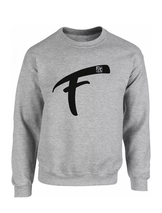 Sweat Fhat.R gris logo F de fhat r sur Scredboutique.com