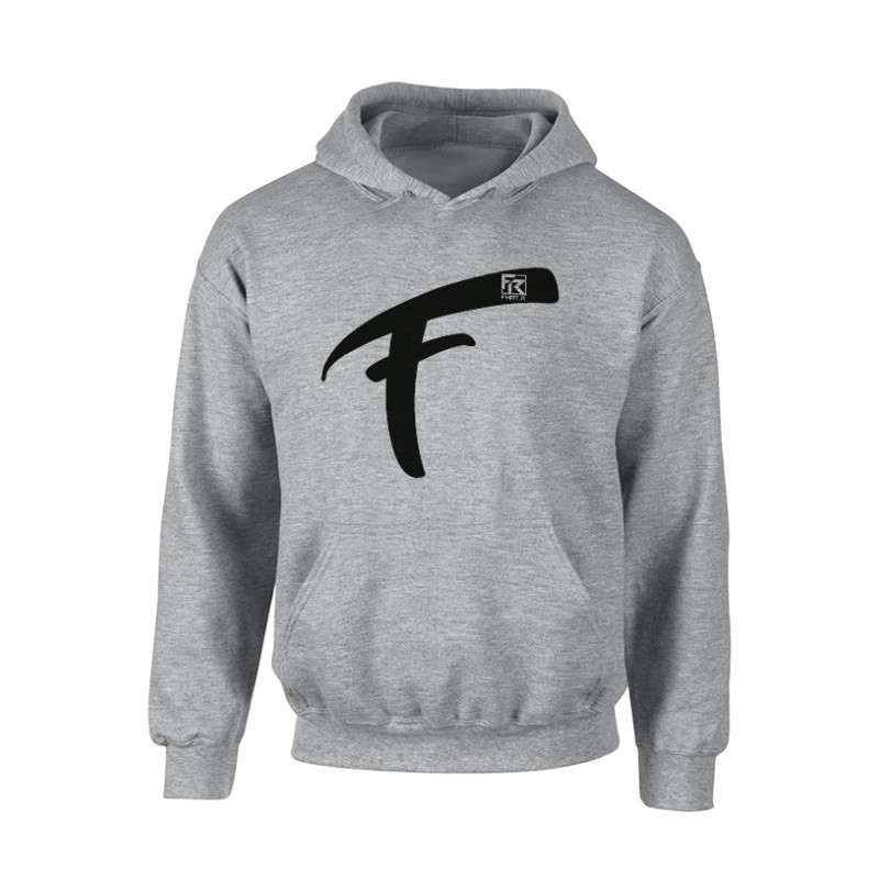 Sweat Capuche Fhat.R gris logo F