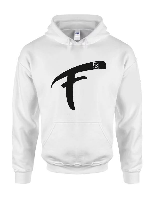 Sweat Capuche Fhat.R blanc logo F de fhat r sur Scredboutique.com