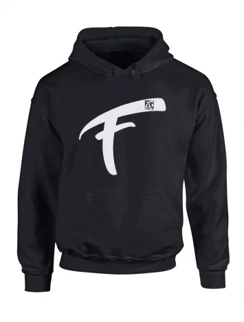 Sweat Capuche Fhat.R noir logo F
