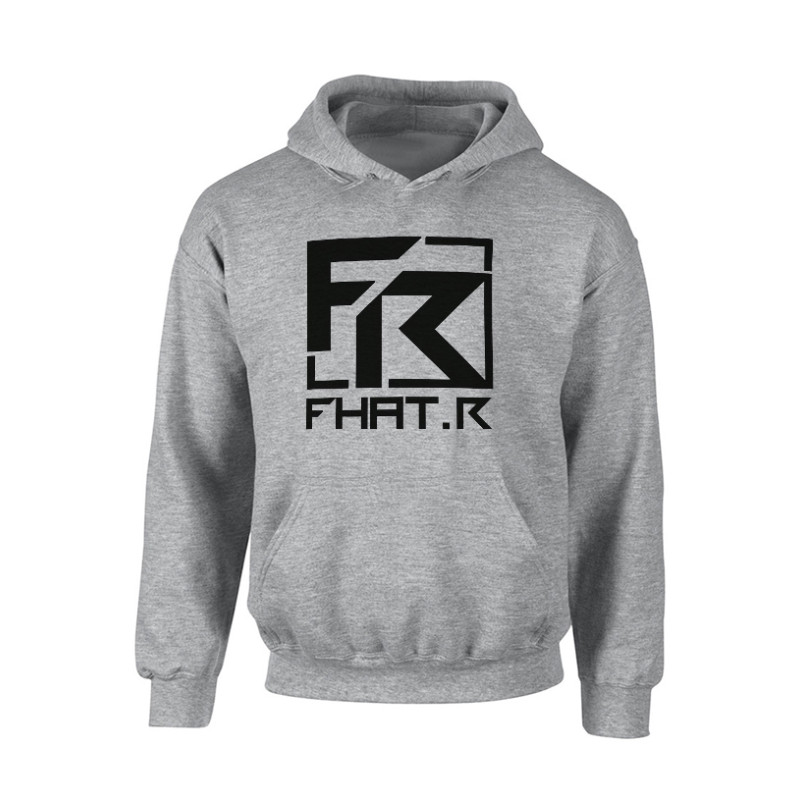 Sweat Capuche Fhat.R gris