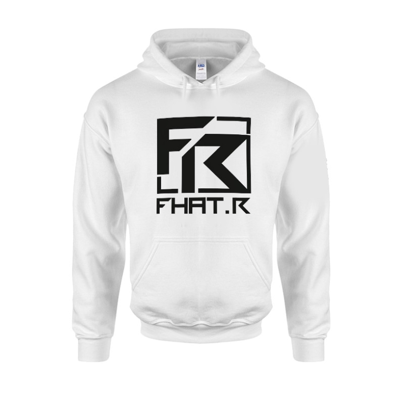 Sweat Capuche Fhat.R Blanc
