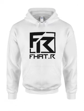 Sweat Capuche Fhat.R Blanc