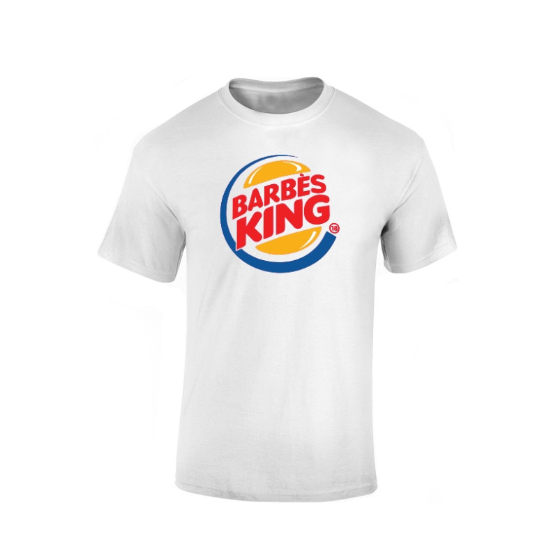 T-shirt Blanc Barbes King