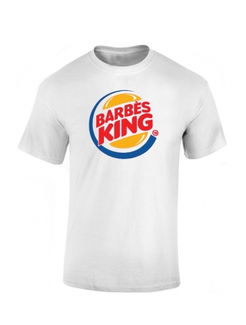T-shirt Blanc Barbes King