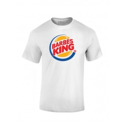 T-shirt Blanc Barbes King de barbes wear sur Scredboutique.com