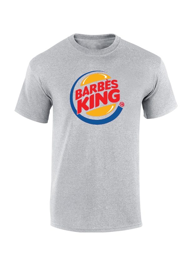T-shirt Gris Barbes King de barbes wear sur Scredboutique.com