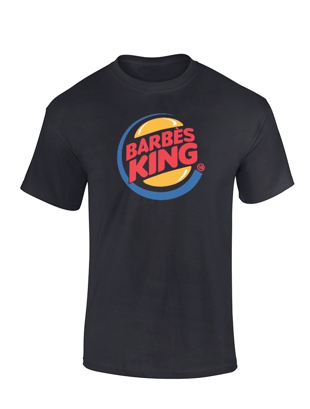T-shirt Noir Barbes King