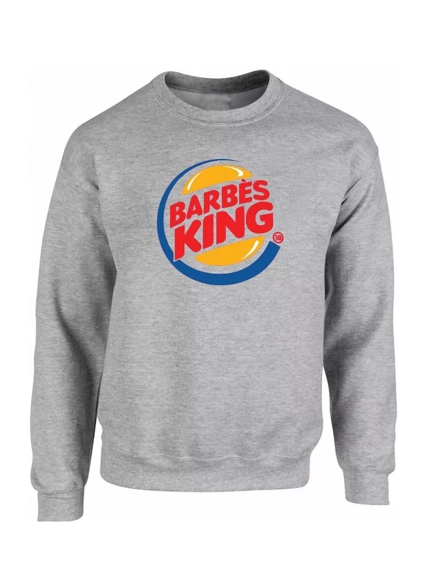Sweat Gris Barbes King de barbes wear sur Scredboutique.com