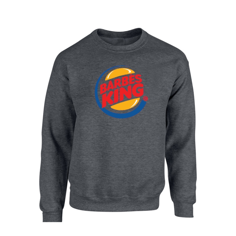 Sweat Gris Fonce Barbes King