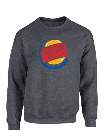 Sweat Gris Fonce Barbes King
