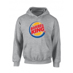 Sweat Capuche Gris Barbes King de barbes wear sur Scredboutique.com