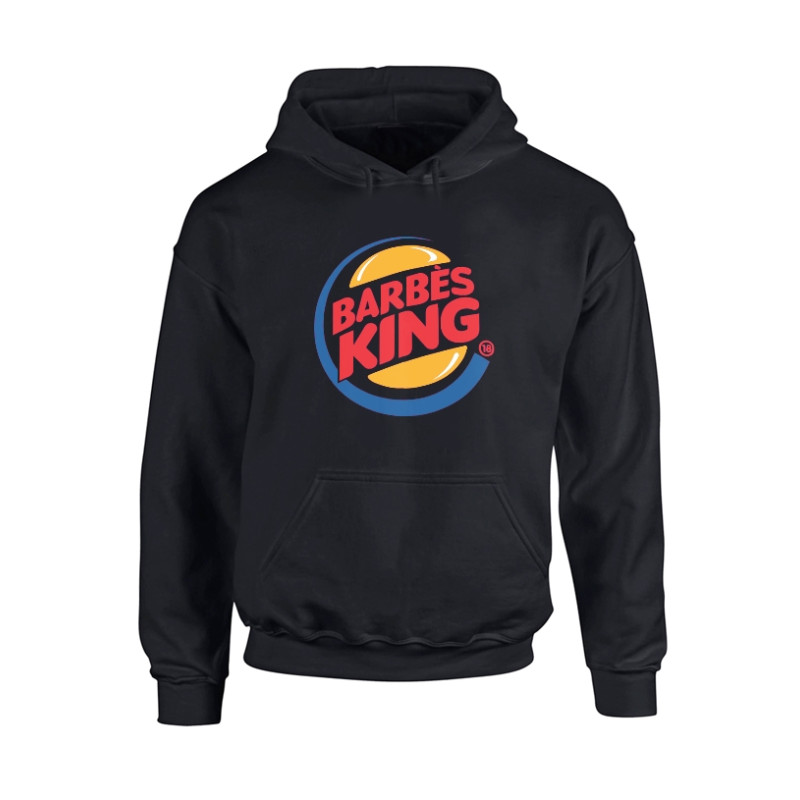 Sweat Capuche Noir Barbes King