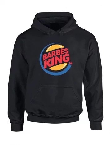 Sweat Capuche Noir Barbes King