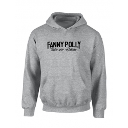 Sweat Capuche Fanny Polly Gris de fanny polly sur Scredboutique.com