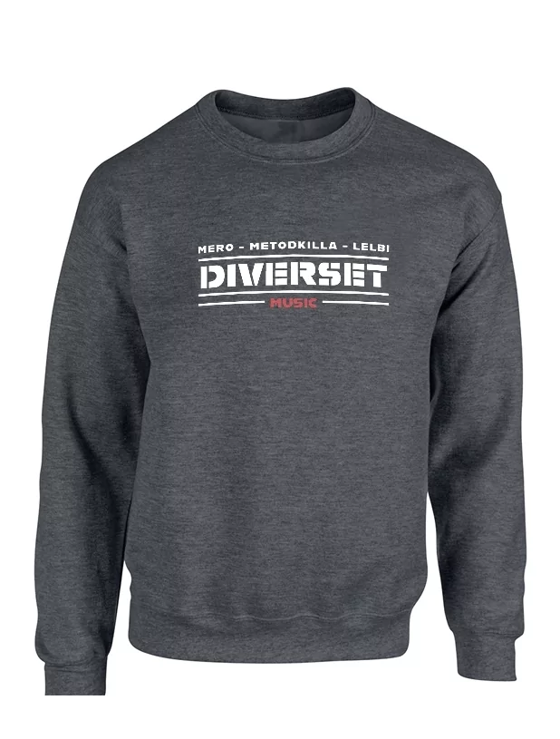 Sweat Gris Foncé Diverset de diverset music  sur Scredboutique.com