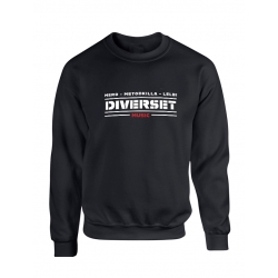 Sweat Noir Diverset de diverset music  sur Scredboutique.com