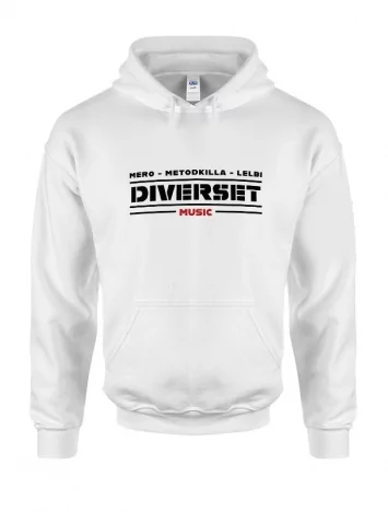 diverset music  Sweat Capuche Blanc Diverset