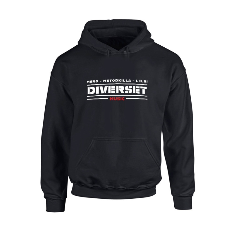 Sweat Capuche Noir Diverset