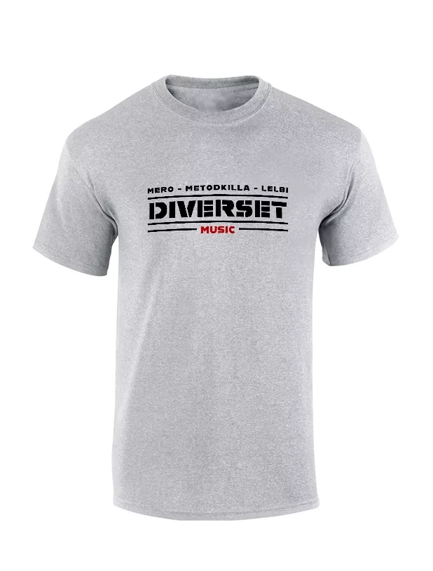 Tshirt Gris Diverset de diverset music  sur Scredboutique.com