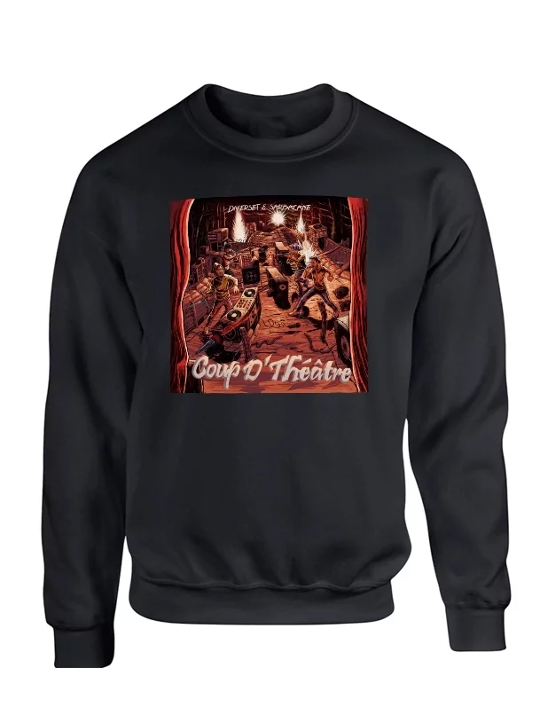 Sweat Noir Diverset Sarbacane de diverset music  sur Scredboutique.com