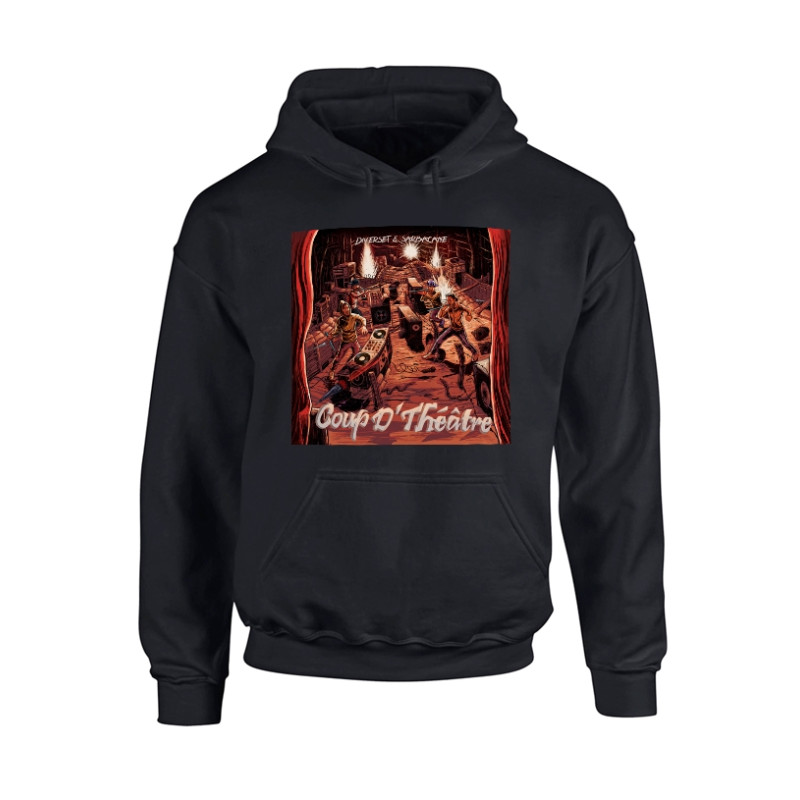 Sweat Capuche Noir Diverset Sarbacane