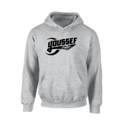 Sweat Capuche Youssef Swatts gris de youssef swatt's sur Scredboutique.com