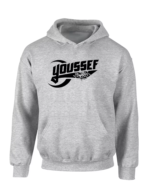 Sweat Capuche Youssef Swatts gris de youssef swatt's sur Scredboutique.com