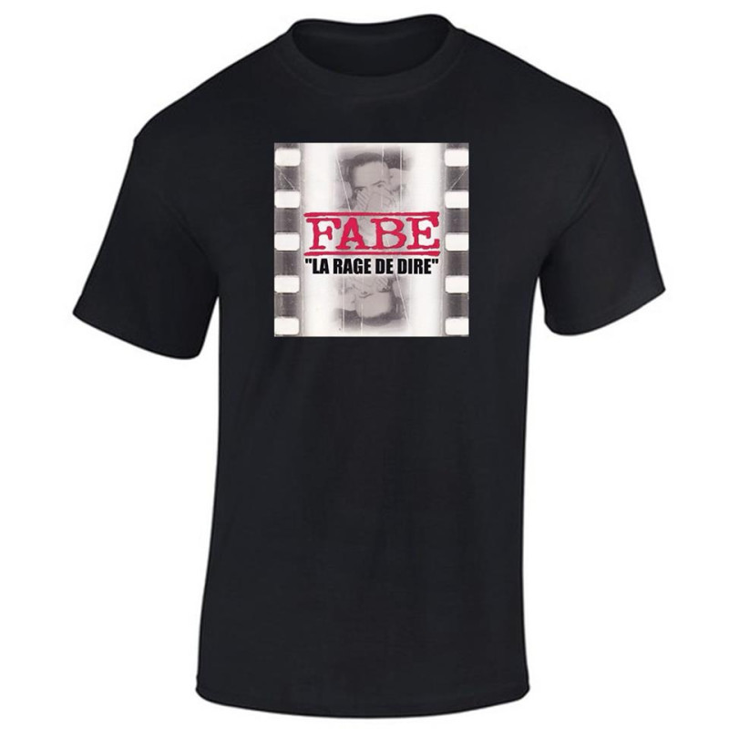 TShirt Noir Fabe La Rage