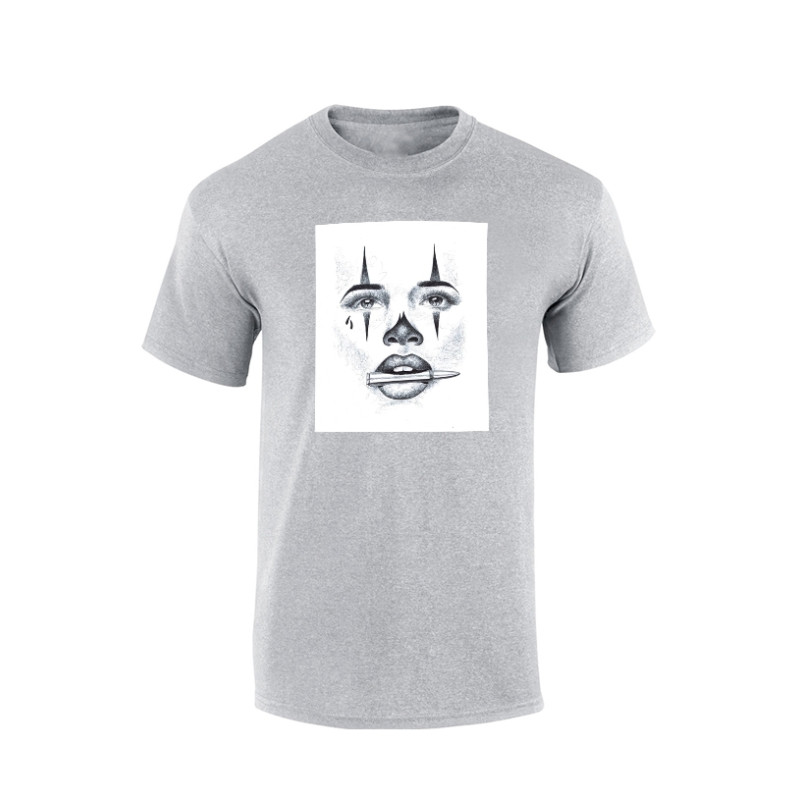 Tshirt Versil Visage gris