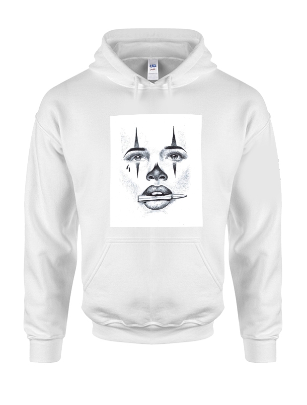 Sweat Capuche Versil Visage blanc