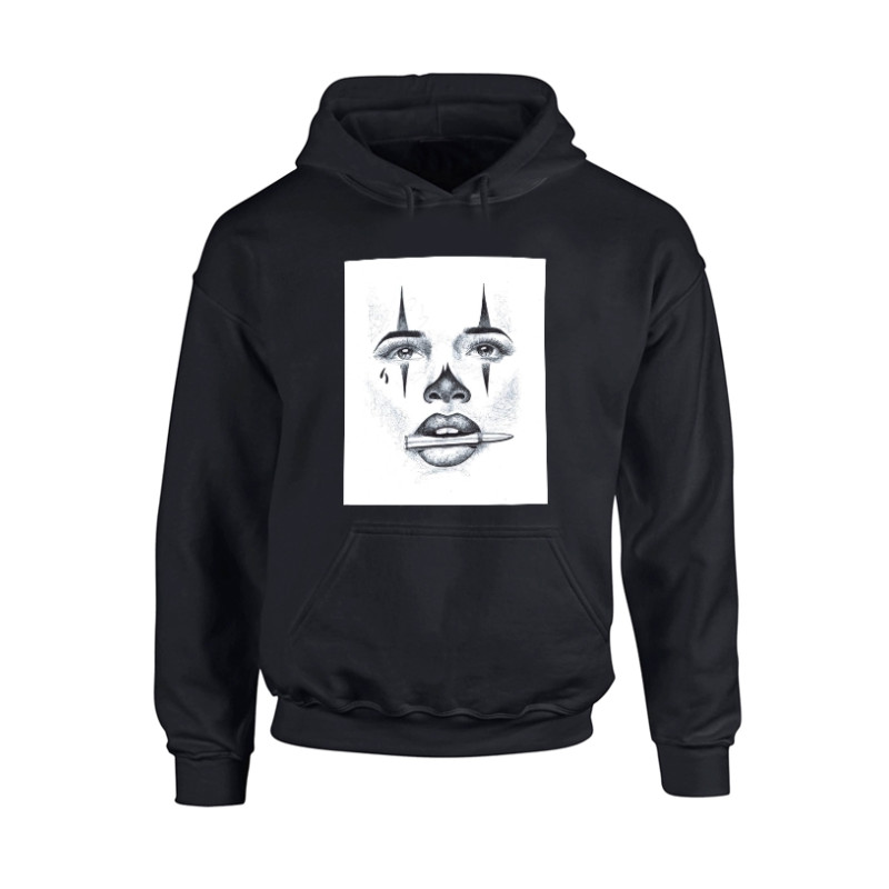 Sweat Capuche Versil Visage noir