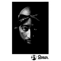 Sweat Capuche Renar Tupac Noir de renar sur Scredboutique.com