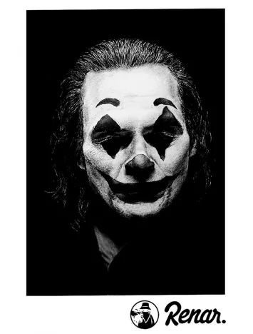 renar T Shirt Noir Renar - Joker