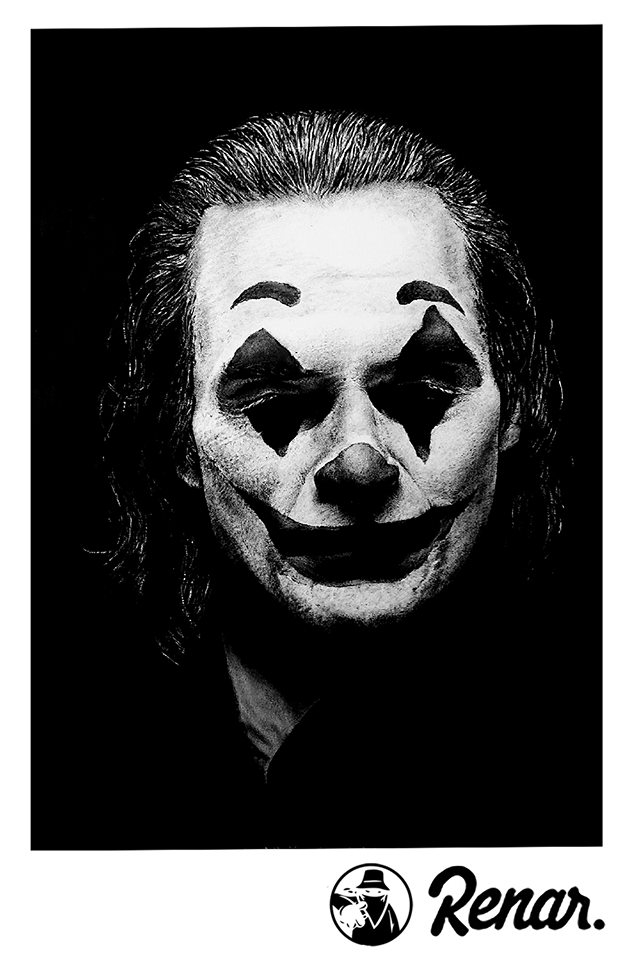T Shirt Noir Renar - Joker de renar sur Scredboutique.com
