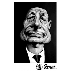T shirt Renar Chirac Gris de renar sur Scredboutique.com