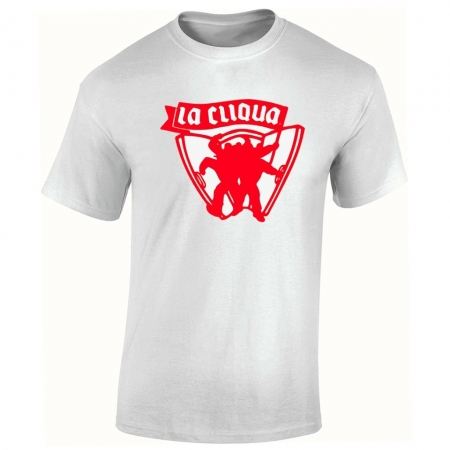 T-Shirt la cliqua " kick the doors" blanc logo rouge